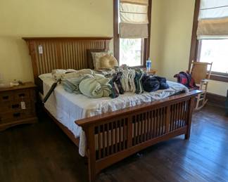Modern Craftsman style bedroom suite -- queen size bed
