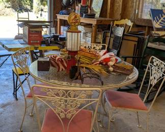 Vintage outdoor table and chairs