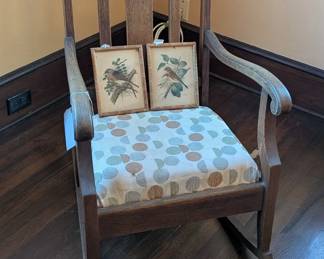 Side chair and wall art