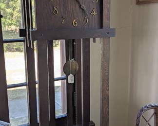 Vintage Arts and Crafts tall clock