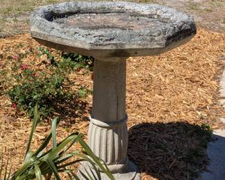 Vintage bird bath