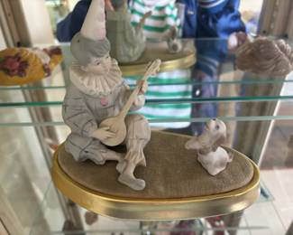 Ardalt "Clown Boy with Puppy" Porcelain Figurine