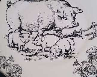 Barnyard Toile by Sadek Dinnerware Set