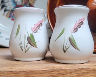 Denby "Pink Harvest" Salt & Pepper Shakers