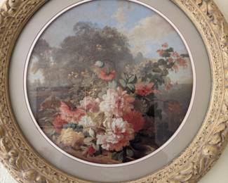 Ornately Framed Floral Still Life Print