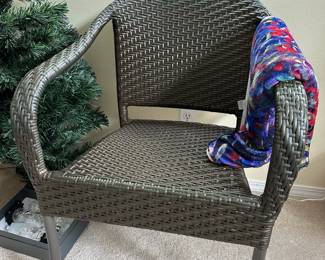 Resin Wicker Patio Arm Chair