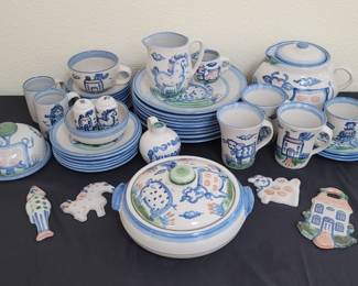 Mary Alice Hadley Pottery Dinnerware Set
