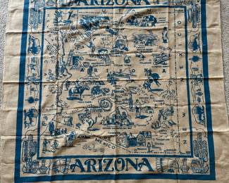 1943 Arizona Cloth Map