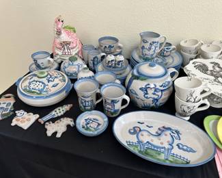 Mary Alice Hadley Pottery Dinnerware Set