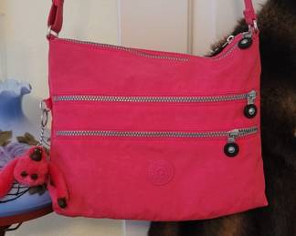 Kipling Coral Pink Crossbody Bag