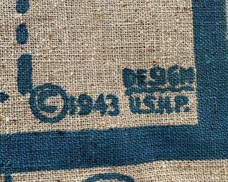 1943 Arizona Cloth Map