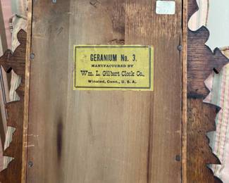 Wm. L. Gilbert Clock Co. "Geranium No. 3" Oak Mantle Clock
