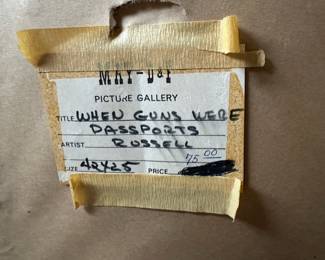 Framed Print "When Guns Were Passports" by Charles M. Russell