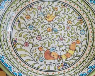 Williams Sonoma Peacock Melamine Plate