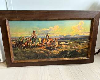 Framed Print "When Guns Were Passports" by Charles M. Russell