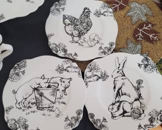 Barnyard Toile by Sadek Dinnerware Set