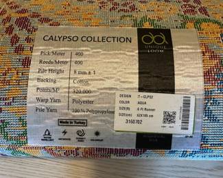 Multicolored Calypso Collection Runner Rug – 2' x 6'