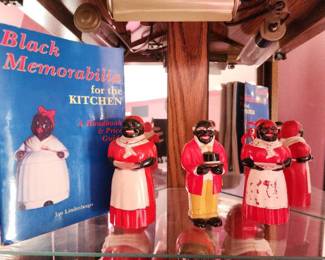 Vintage Black Memorabilia Kitchen Figurines with Reference Book