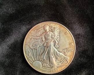 1999 American Silver Eagle 1 oz Fine Silver Dollar Coin