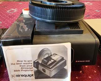 Airequipt 1635 Slide Projector with Original Manual
