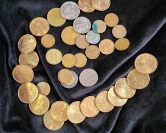 Mixed U.S. Coin Collection - Susan B. Anthony Dollars and Pennies