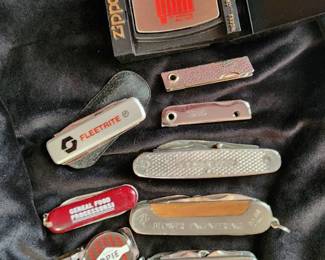 Vintage Promotional Pocket Knife Collection - Fleetrite, USMC, Cereal Food Processors