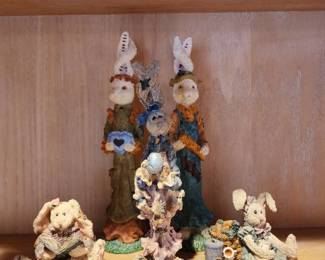 Boyds Bears & Friends Folkstone Collection - Set of 5 Rabbit Figurines