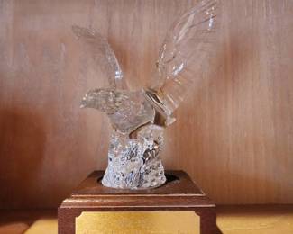 Vintage Crystal Eagle Trophy - Cereal Food Processors Inc. 1973-1999