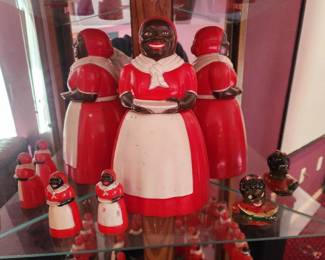 Vintage Aunt Jemima Plastic Cookie Jar and Salt Shaker Collection