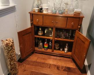 Hand made vintage liquor cabinet