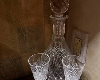 Tyrone "Antrim" Crystal Decanter with 2 Stems