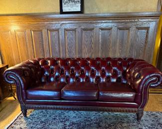 Hancock & Moore Tufted Leather Sofa