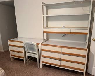 Bedroom Set #2 (Bed not included) – Desk, two dressers, nightstands