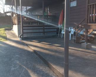 Walkway leading Up To The Back Porch Entry