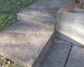 Walkway leading Up To The Back Porch Entry