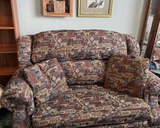 Cabin decor loveseat