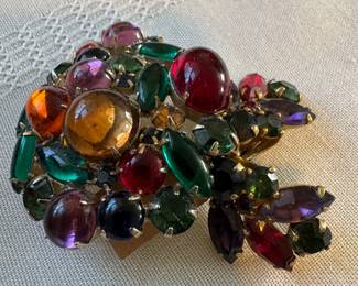 Weiss broach and earrings