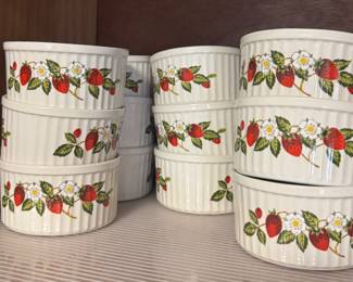 Sheffield Strawberries and Cream ramekins