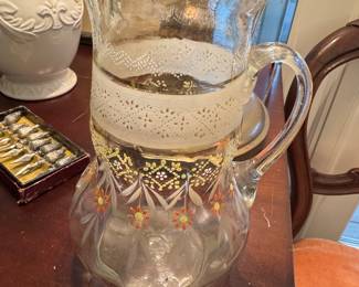 German decorated pitcher