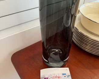 Danish designer glass vase