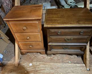 Pair of vintage bedside chests