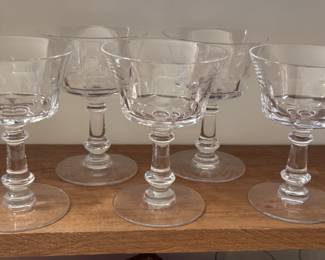 Vintage crystal goblets