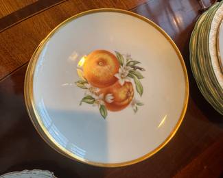 Painted fruit plates