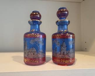 pair of perfume bottles