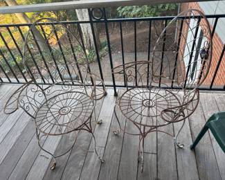Pair of vintage outdoor chairs