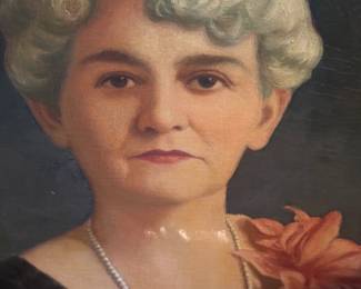 One of a pair of antique portraits...Mom