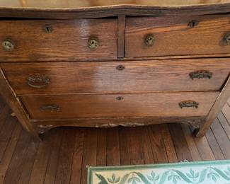 Antique two over two antique chest