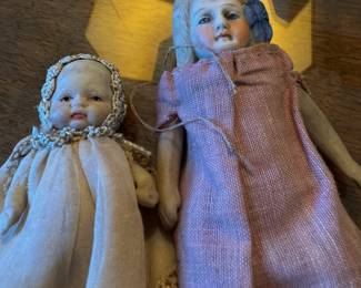 Antique bisque small dolls