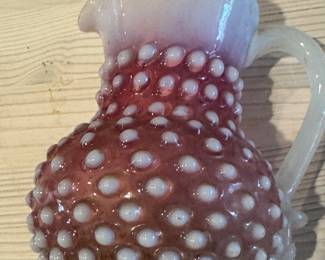 Fenton hobnail pitcher
