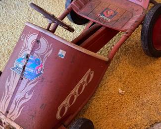 Antique pedal car
